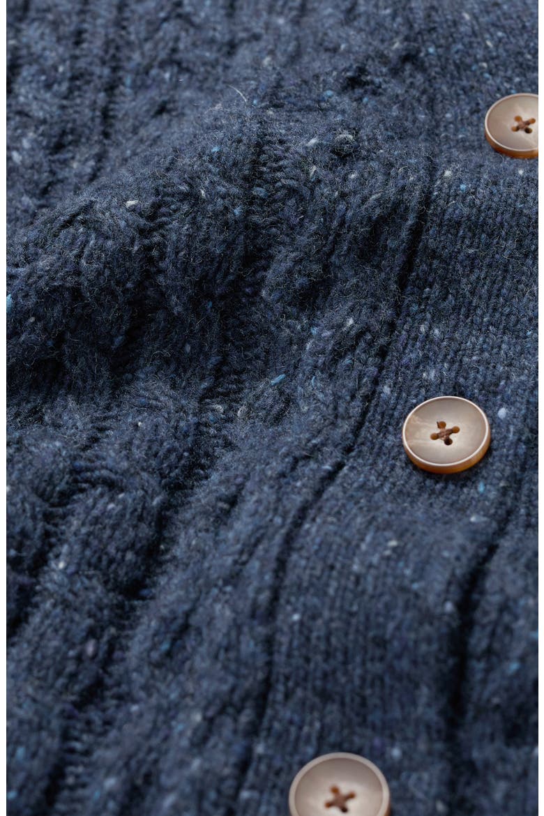 Newlyn Merino Wool Blend Cardigan, Alternate, color, KNIT MELANGE MARITIME