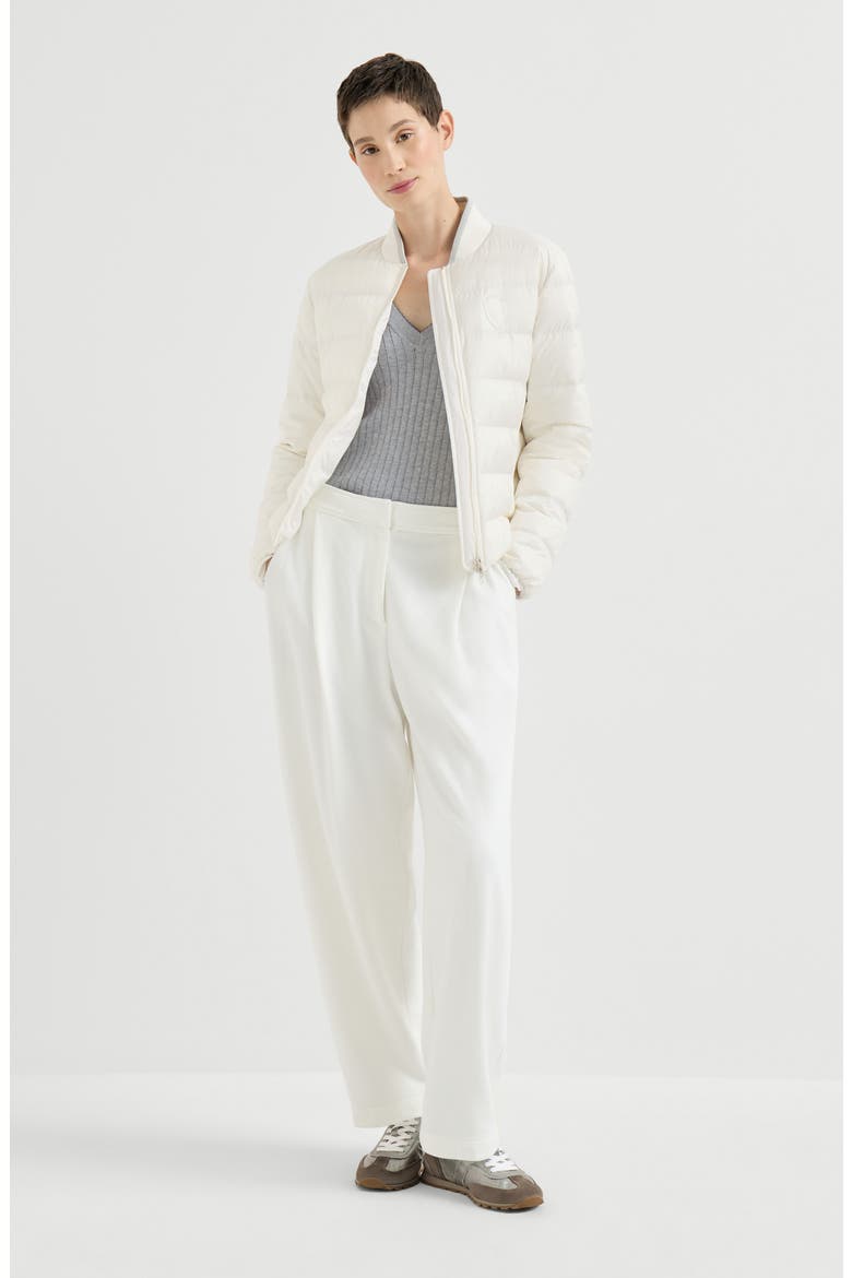 Cotton ribbed sweater with logo, Alternate, color, Grey