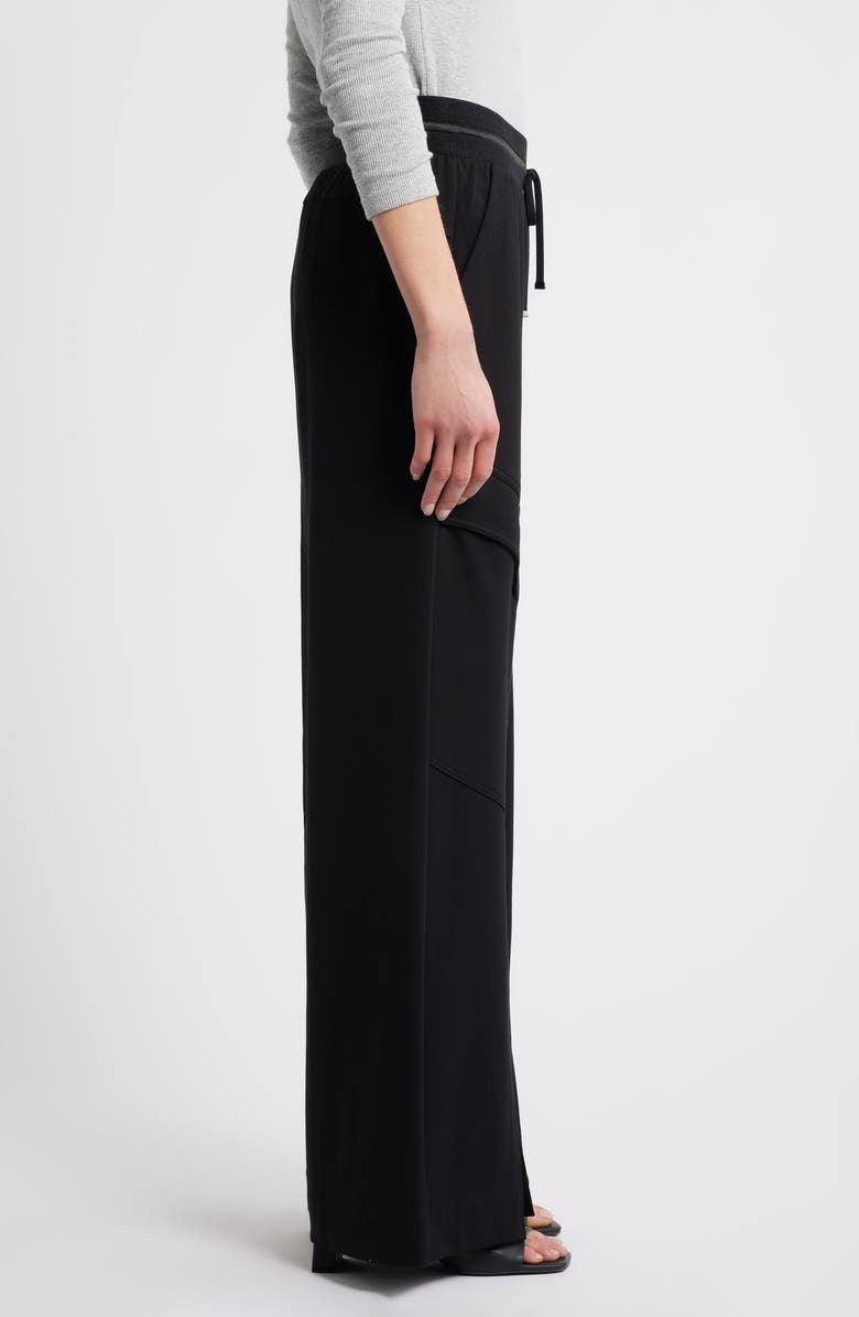 Wit
Wisdom Glider Skyrise Wide Leg Drawstring Pants, Alternate, color, Black