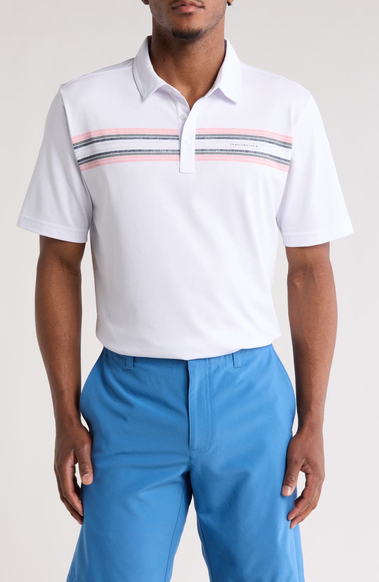 TravisMathew Beach Way Stripe Polo, Main, color,