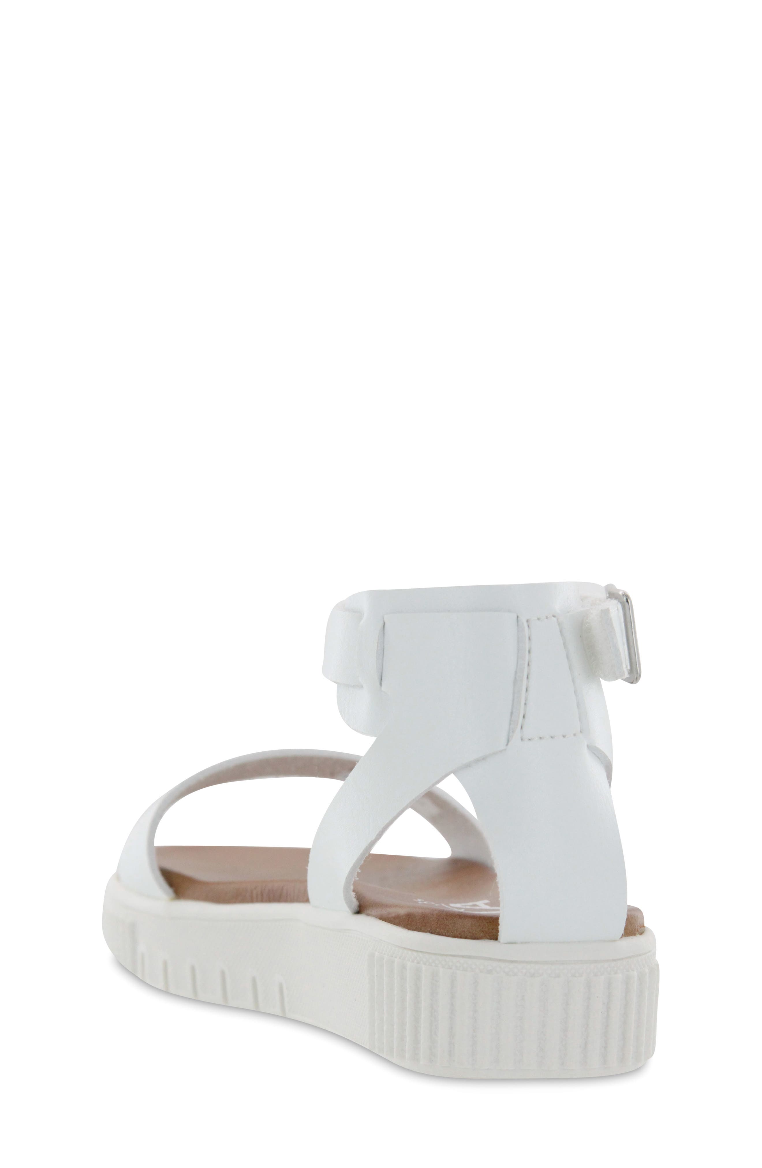 Lunna Platform Sandal, Alternate, color, WHITE