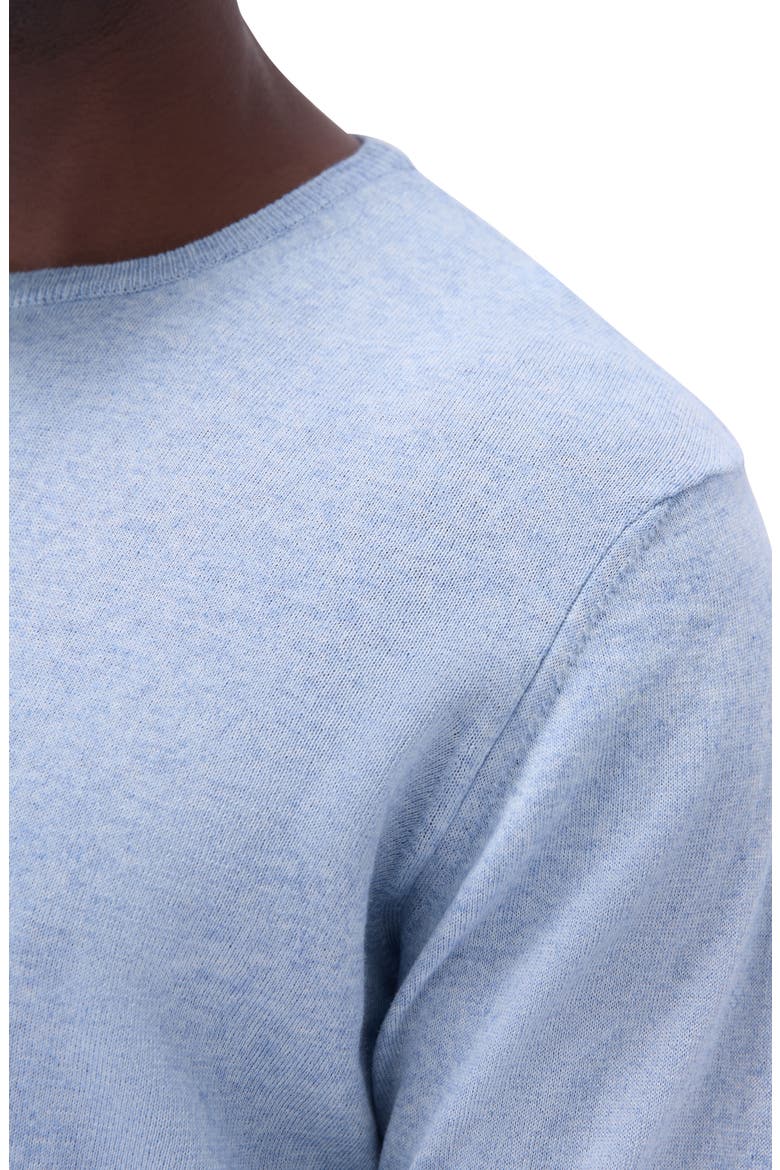 Cotton & Cashmere Crewneck Sweater, Alternate, color, RIVIERA
