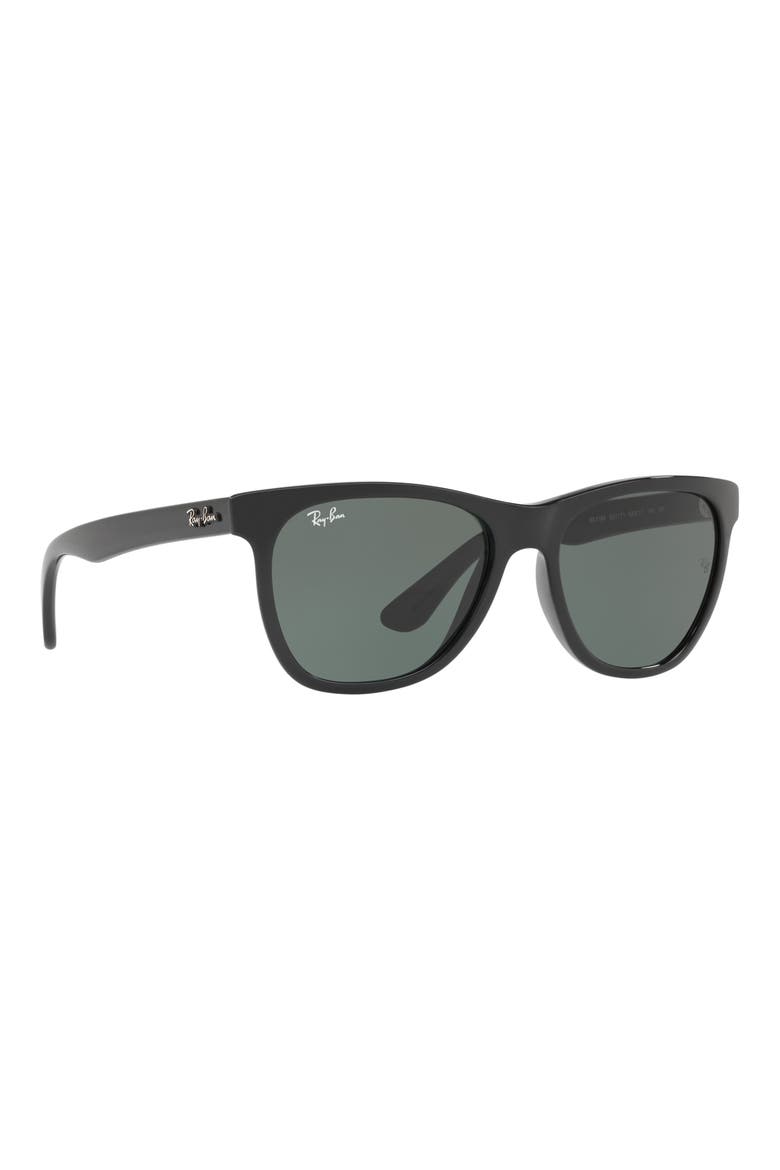 54mm Wayfarer Sunglasses, Alternate, color, BLACK