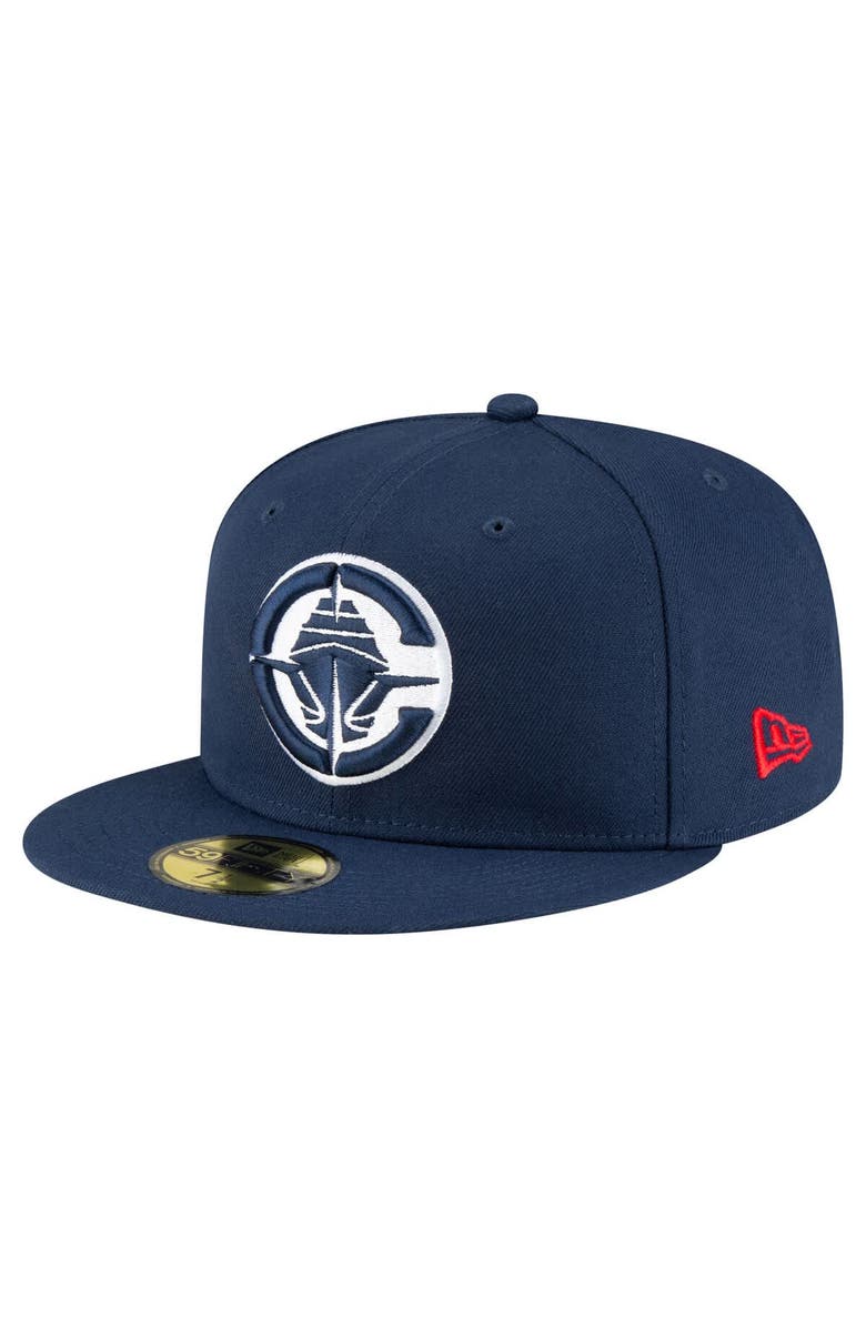 New Era Men's New Era Navy LA Clippers 59FIFTY Fitted Hat, Main, color, Navy