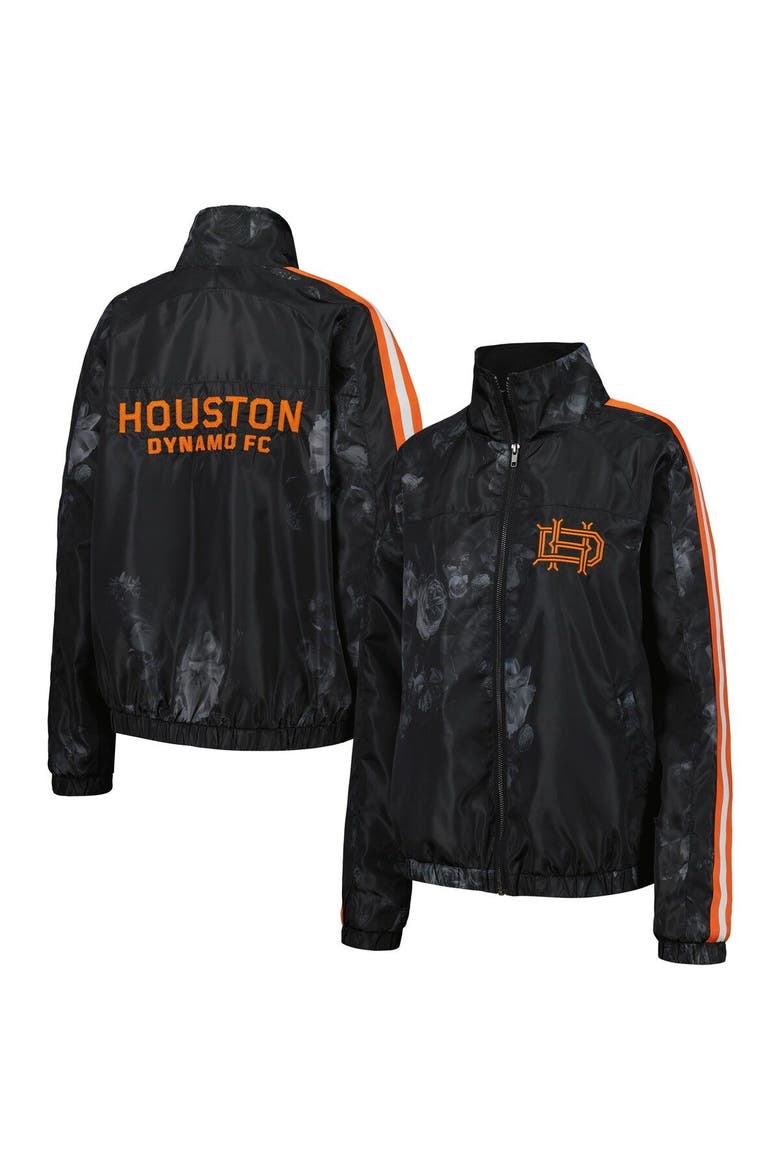 Women's The Wild Collective  Black Houston Dynamo FC Full-Zip Track Jacket, Main, color, Black