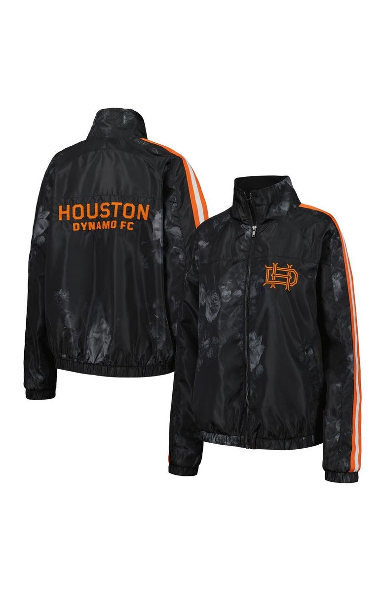 THE WILD COLLECTIVE Women's The Wild Collective  Black Houston Dynamo FC Full-Zip Track Jacket, Main, color, Black