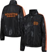 THE WILD COLLECTIVE Women's The Wild Collective  Black Houston Dynamo FC Full-Zip Track Jacket