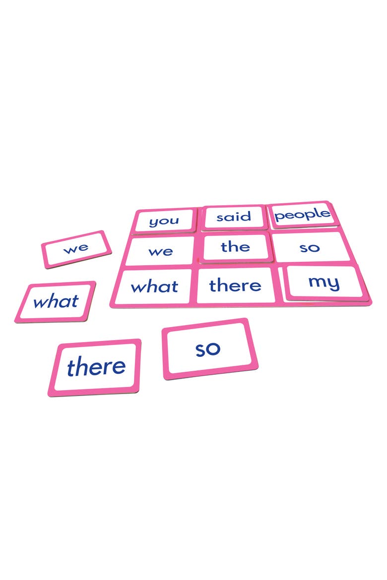 Tricky Word Bingo Educational Learning Game Match The Words, Alternate, color, Multicolored