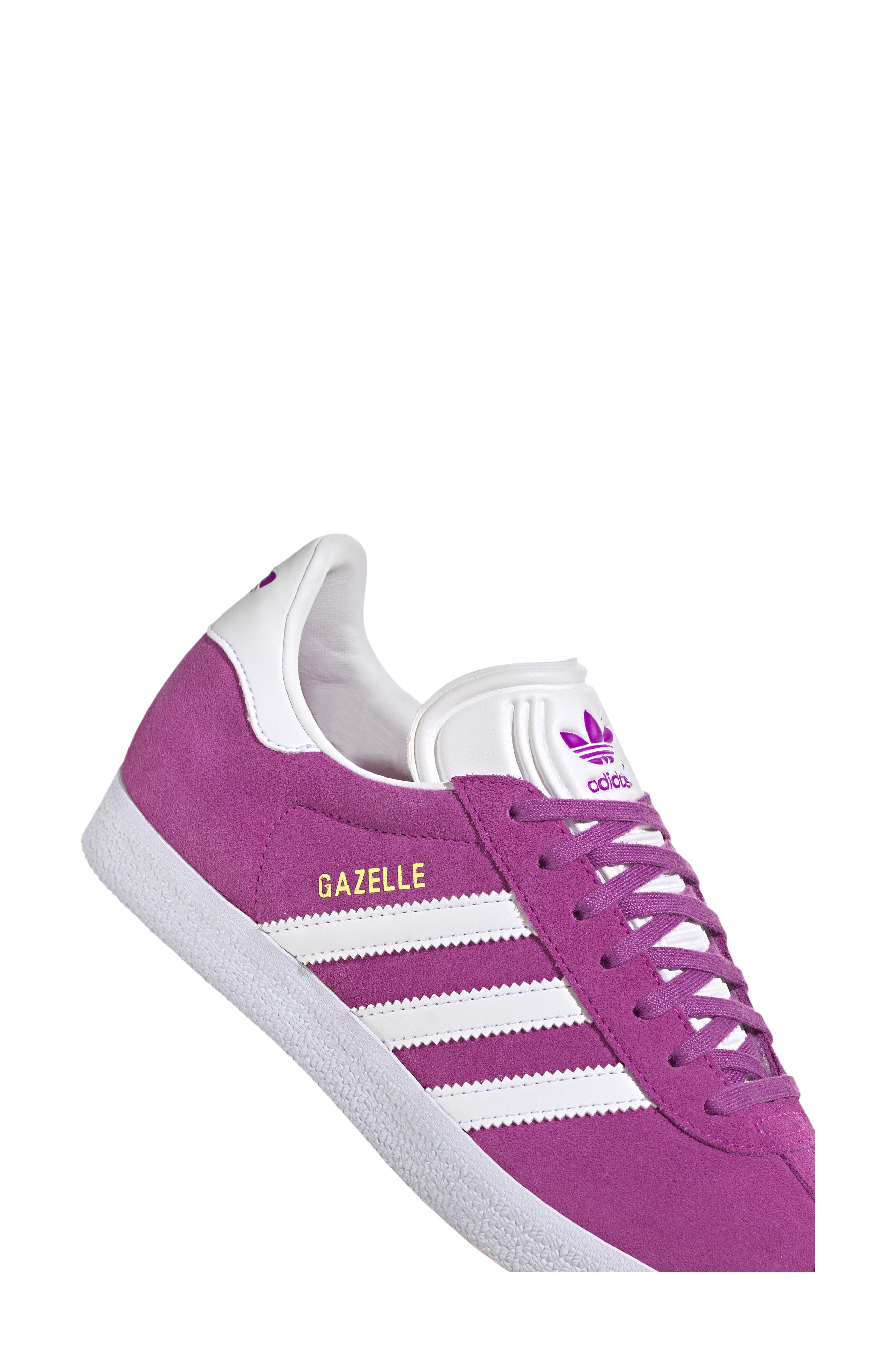 Gazelle Sneaker, Alternate, color, PURPLE/ WHITE/ GOLD MET.