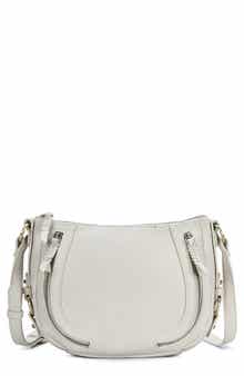 Faux Leather Crossbody Saddle Bag