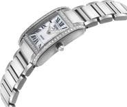 GEVRIL Regina Diamond Mother-of-Pearl Quartz Watch, 24mm x 32mm