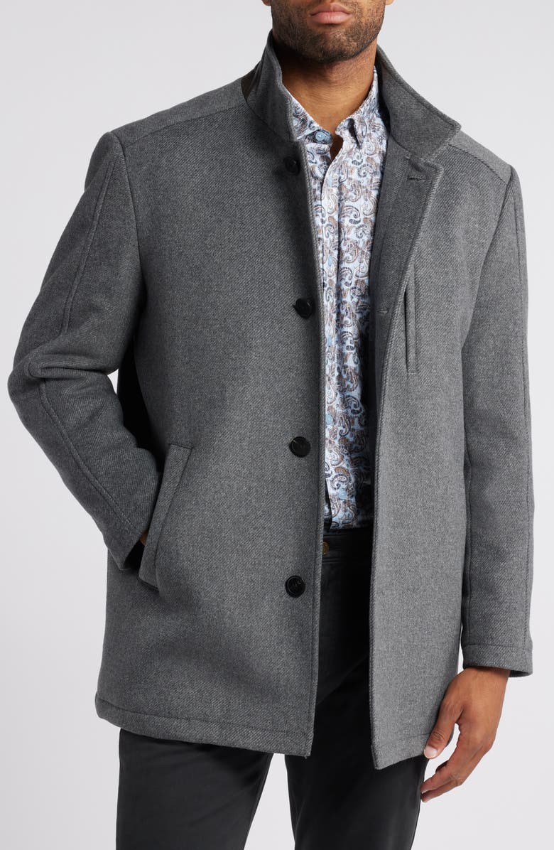 Johnston & Murphy Upton Car Coat with Removable Bib, Alternate, color, 