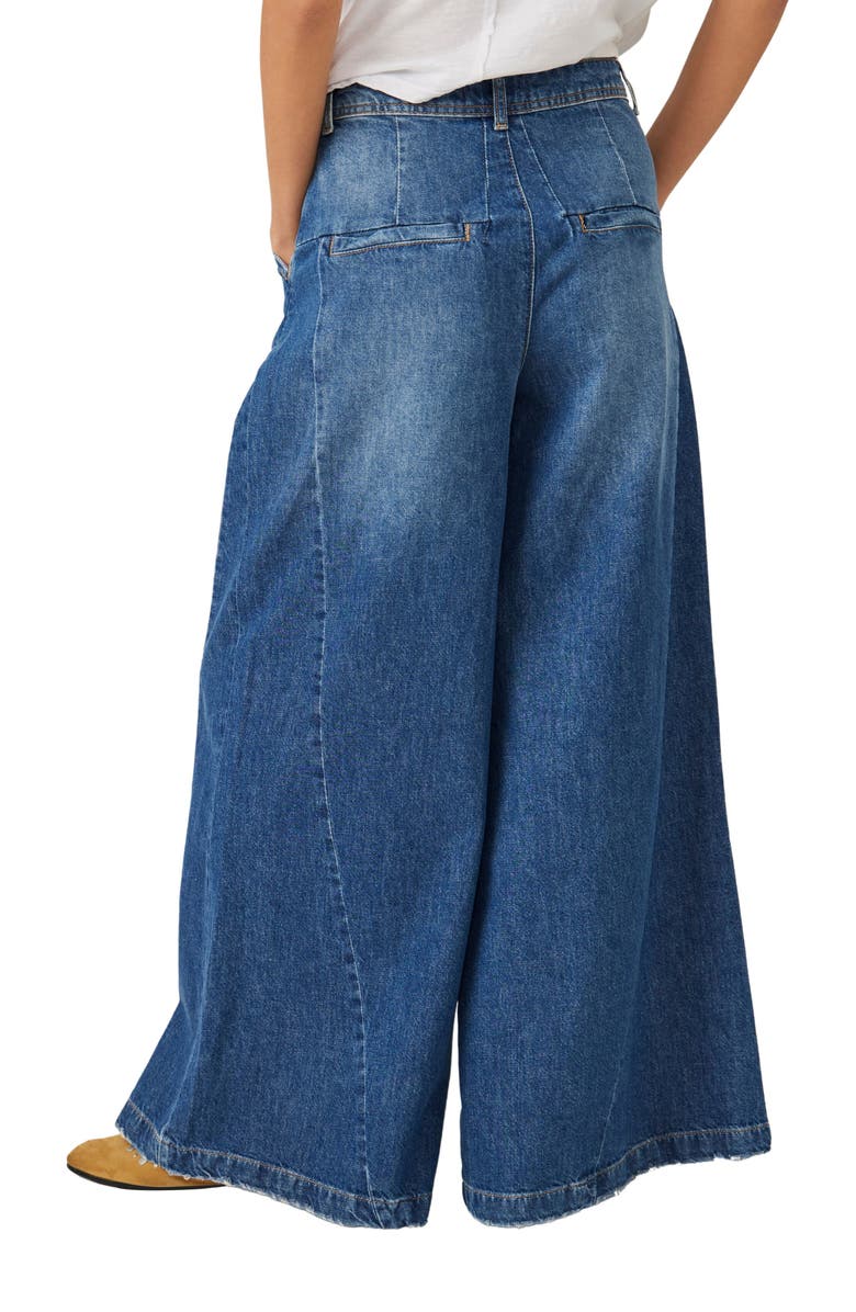 Free People Equinox Wide Leg Trouser Jeans, Alternate, color, 