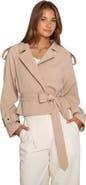 Belle & Bloom Fast Car Cropped Trench
