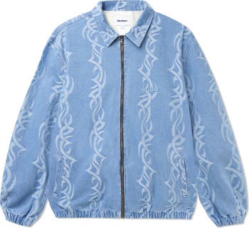 Butter Goods Denim Jacquard Zip Jacket | Nordstrom