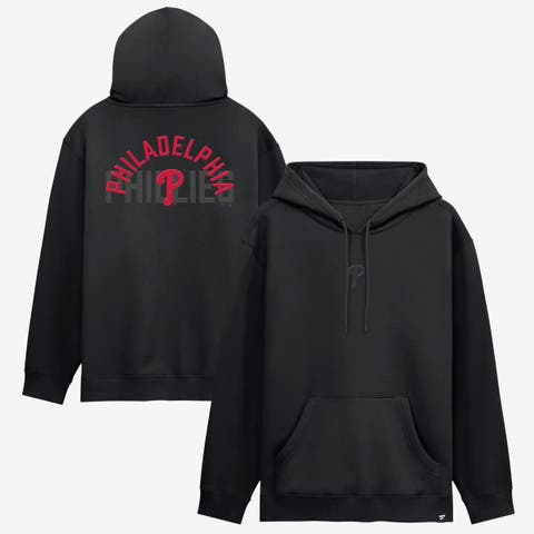 Men's Fanatics  Philadelphia Phillies Black Out Fleece Hoodie