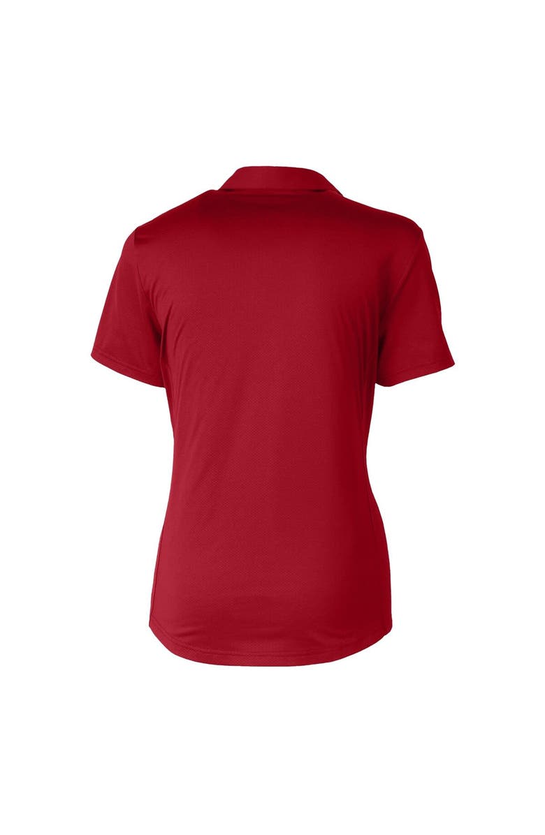 Cutter & Buck Women's Cutter & Buck Red Buffalo Bills Helmet Logo DryTec Prospect Textured Stretch Polo, Alternate, color,