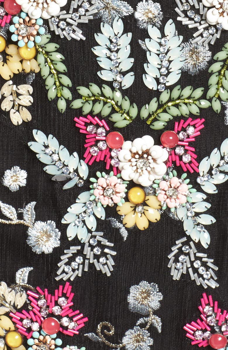 Mac Duggal Embroidered Mesh Gown, Alternate, color,