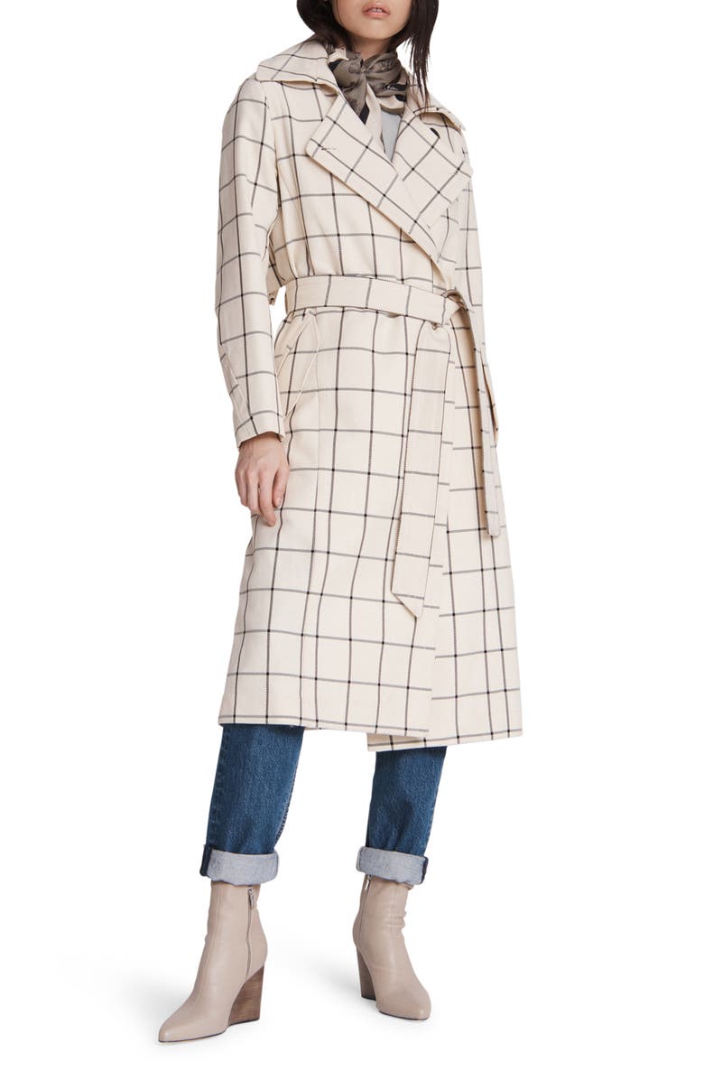 rag & bone Amber Plaid Trench Coat, Main, color,