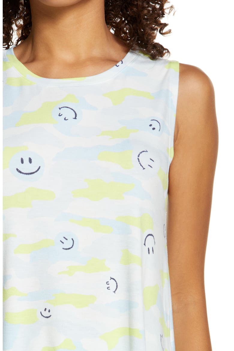 Nori Shorts Pajamas, Alternate, color, BLUE DREAM HAPPY CAMO