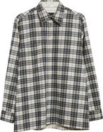 MM6 Maison Margiela Reversible Plaid Button-Up Shirt