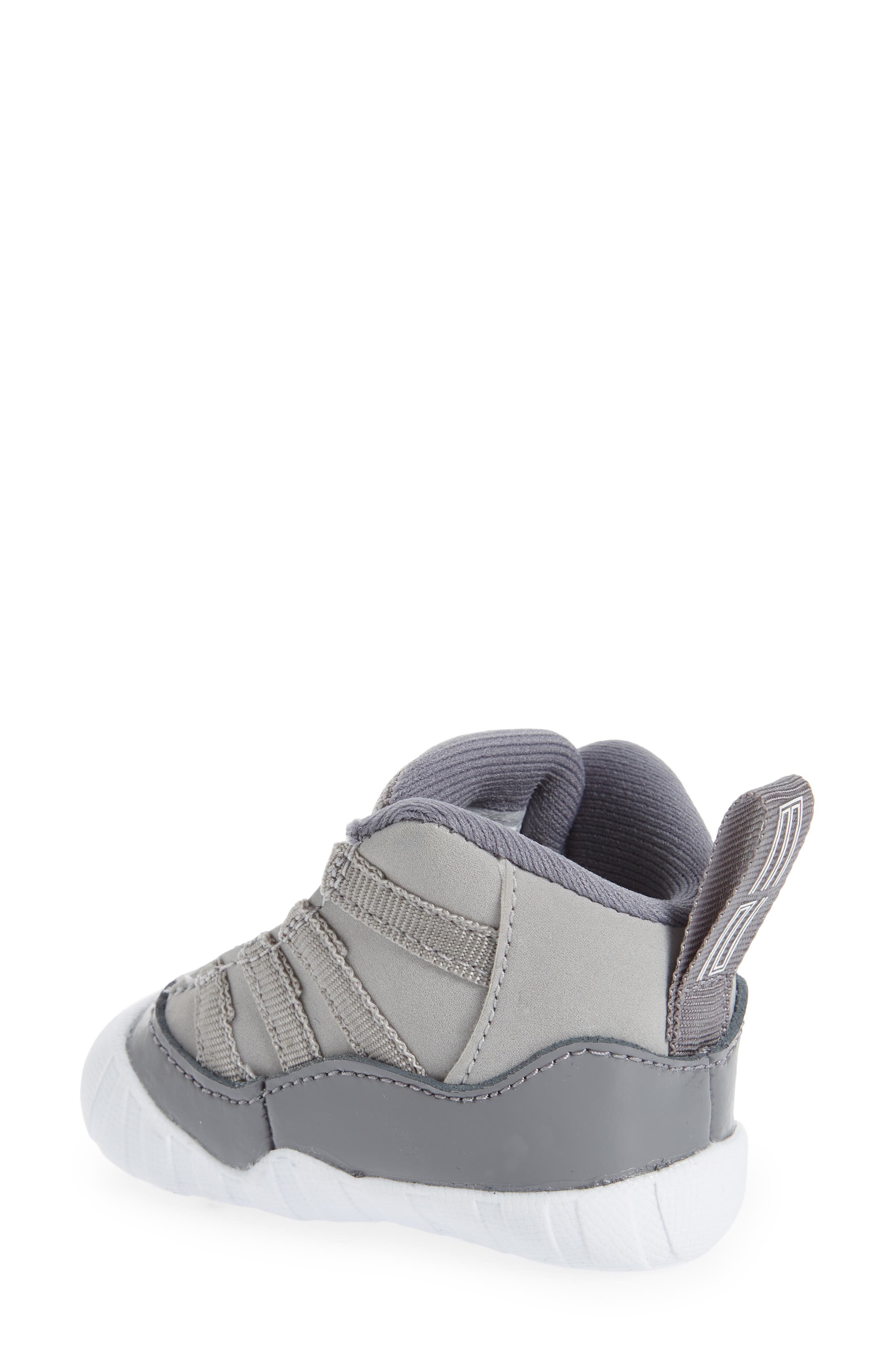Kids' Jordan 11 Crib Bootie, Alternate, color, MEDIUM GREY/ MULTI-COLOR