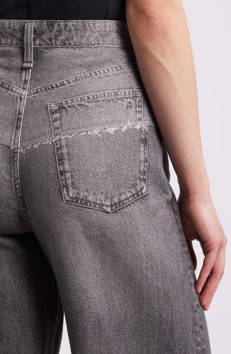 rag & bone Miramar Sofie High Waist Wide Leg Cotton Terry Sweatpant Jeans, Alternate, color,