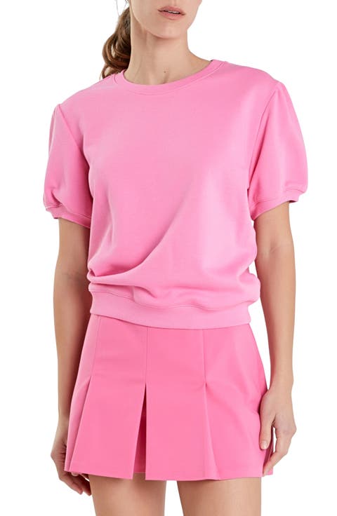 Short Sleeve French Terry Sweatshirt