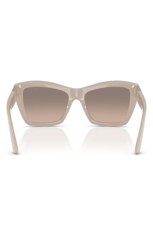 Jimmy Choo 54mm Cat Eye Sunglasses In Grey Mirror