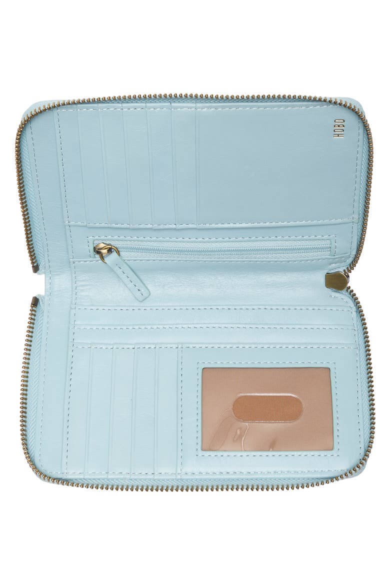 Rave Leather Wallet, Alternate, color, WHISPER BLUE