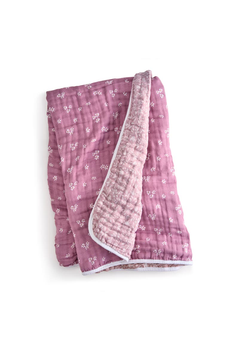 Boutique 100% Organic Cotton Muslin Baby Blanket, Alternate, color, Heritage Floral