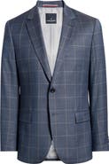 DANIEL HECHTER Windowpane Check Wool Blazer