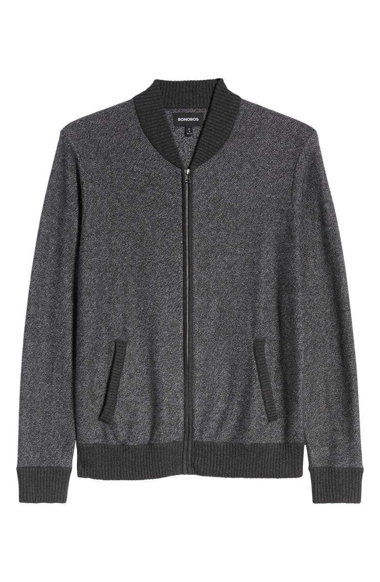 Bonobos Cotton & Cashmere Bomber Sweater, Alternate, color, 