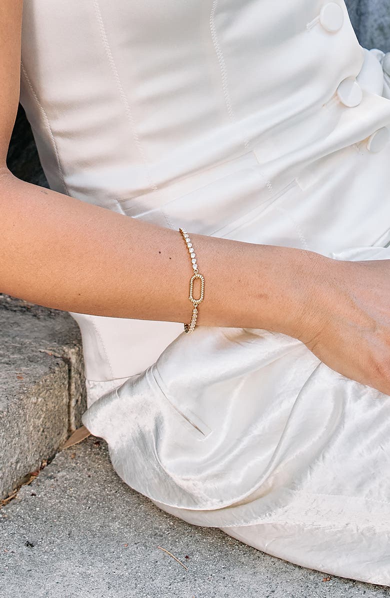 Brook and York Petra Tennis Bracelet, Alternate, color, Gold