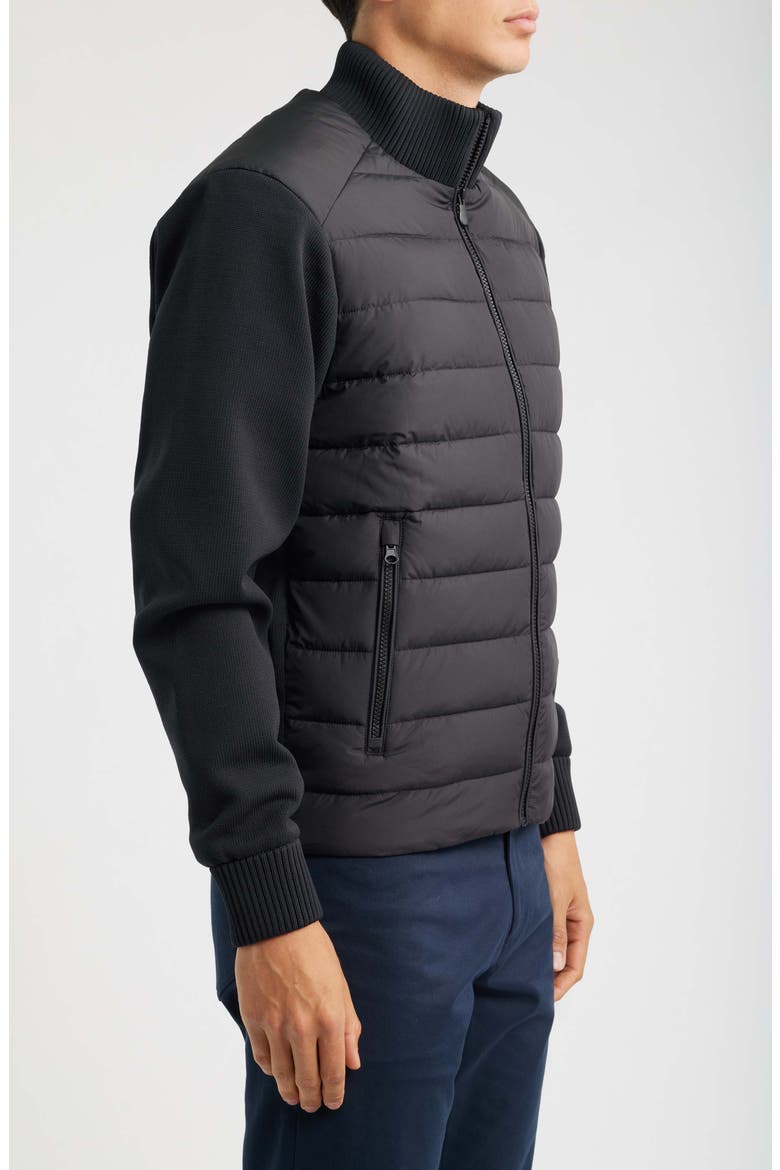 Sedum Hybrid Puffer Jacket, Alternate, color, BLACK