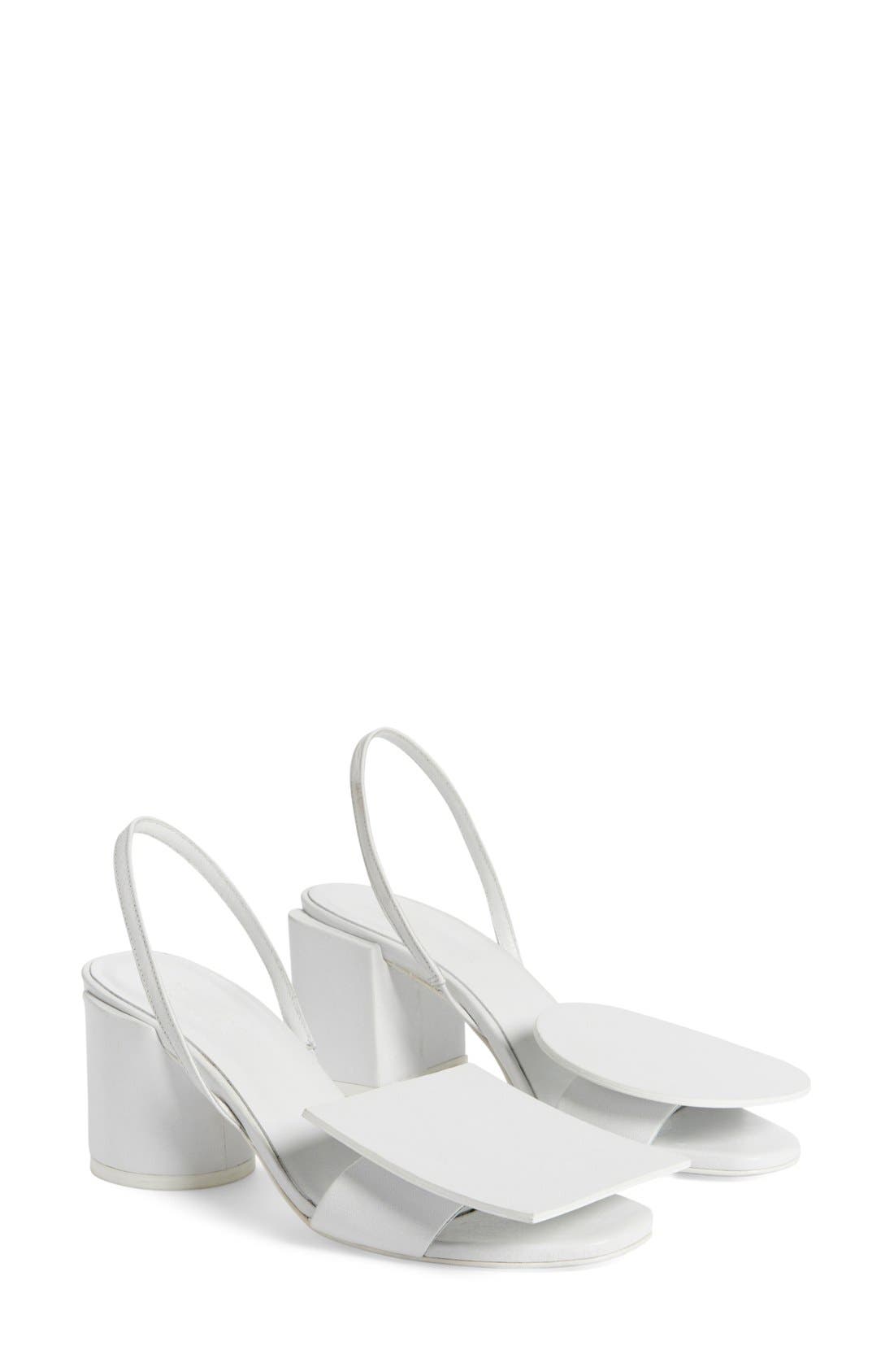 Jacquemus 'Rond Carré' Slingback Sandal, Main, color, 