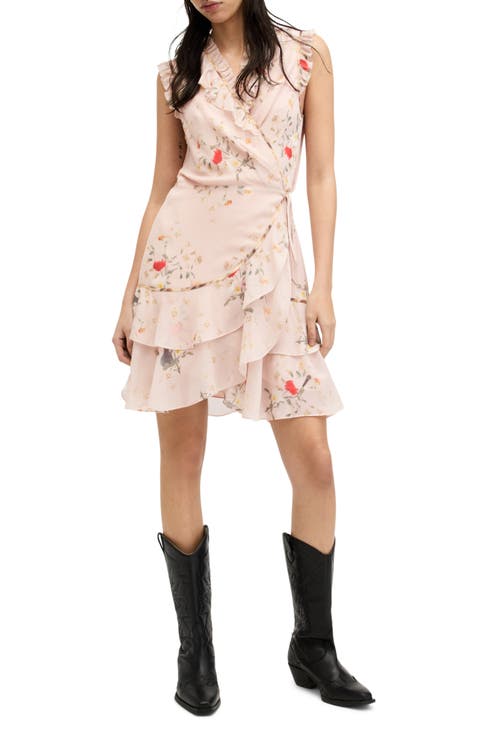 Ari Kora Floral Print Wrap Dress