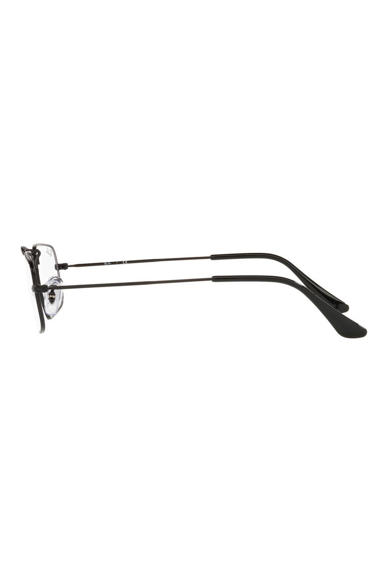 RX3957V 46mm Small Rectangle Optical Glasses, Alternate, color, BLACK
