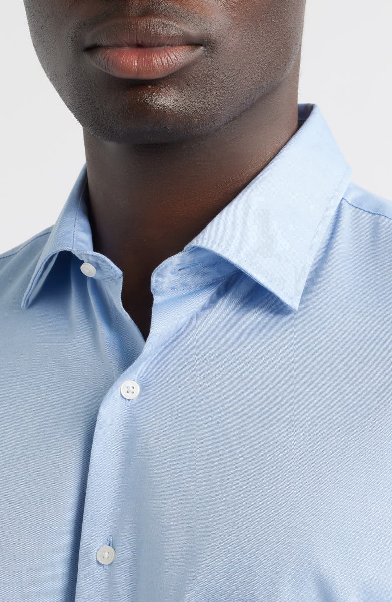 Peter Millar Campbell Perfect Pinpoint Regular Fit Button-Up Shirt, Alternate, color, Cottage Blue