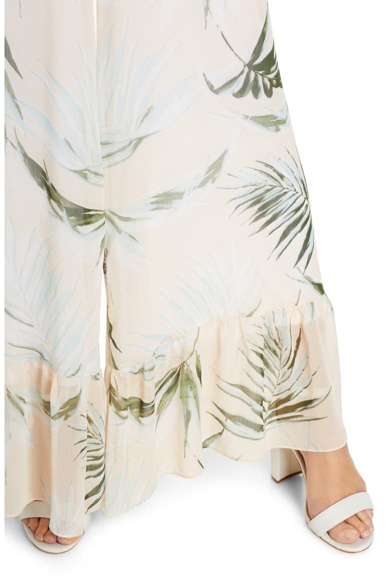 Royal Palm Wide Leg Jumpsuit, Alternate, color, PEACH MULTI