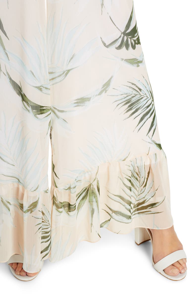 Avec Les Filles Royal Palm Wide Leg Jumpsuit, Alternate, color,