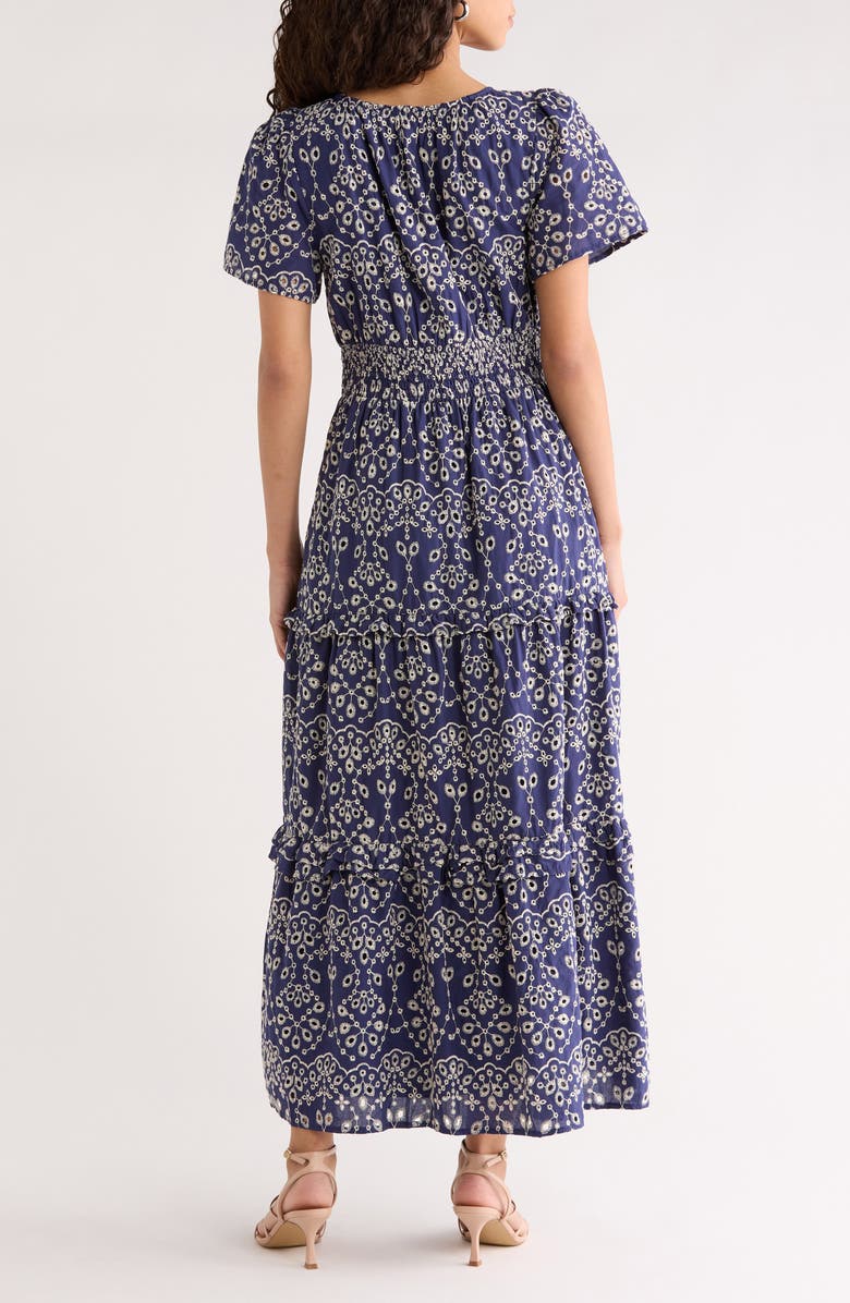 SUGARLIPS Viridinia Cotton Eyelet Maxi Dress, Alternate, color, 