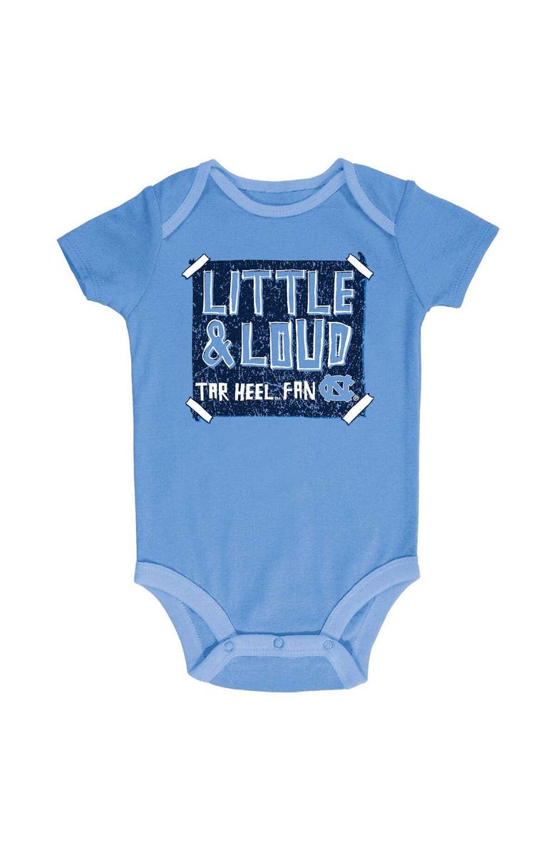 Champion Infant Champion Carolina Blue/Gray/White North Carolina Tar Heels 3-Pack Bodysuit Set, Alternate, color, 