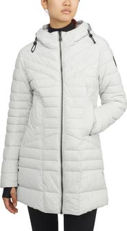 Pajar Cort Light Weight Stretch Fixed Hood Puffer with Reflective Trim