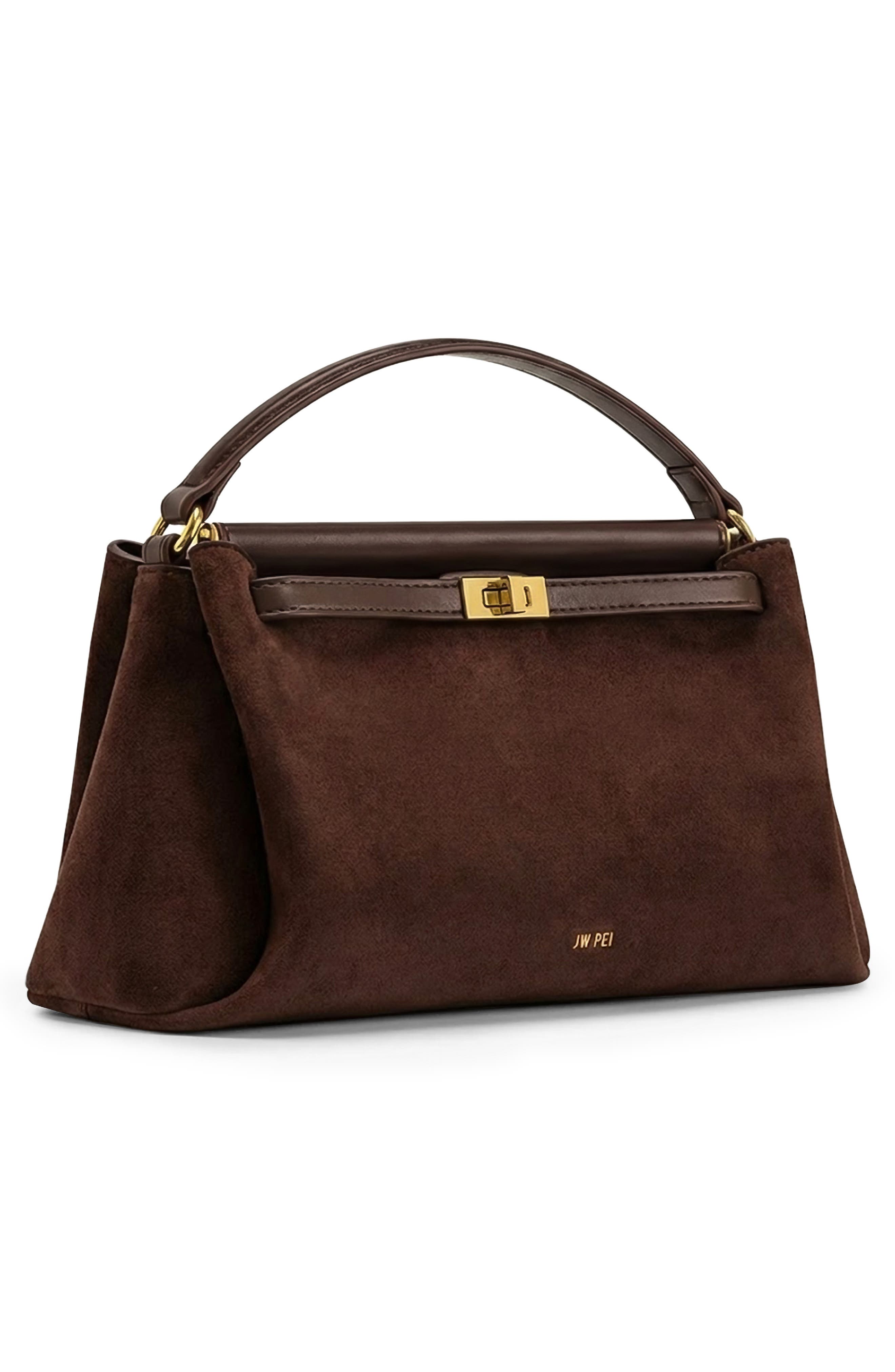 JW PEI Carmen Top Handle Bag, Alternate, color, Dark Brown