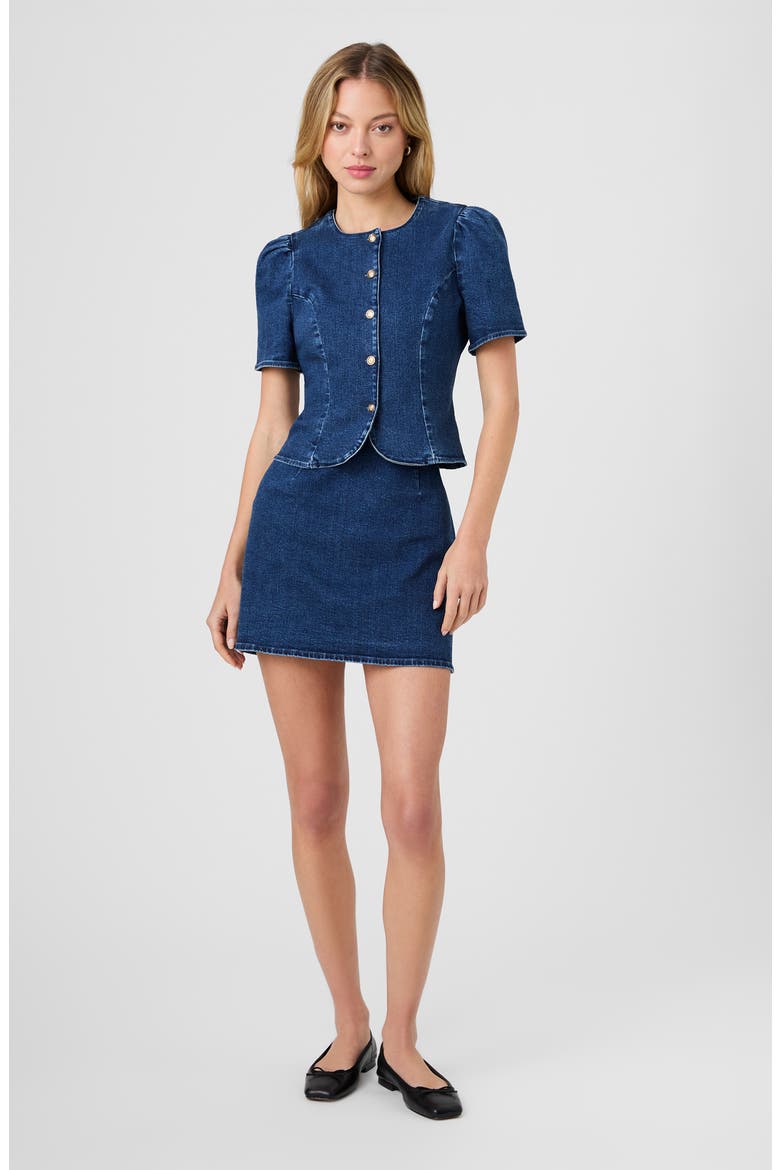 Delancey Denim Button-Up Shirt, Alternate, color, DARK WASH INDIGO