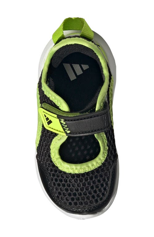 Adidas Originals Adidas Kids' Summerflex Sandal In Black/solar Slime/white