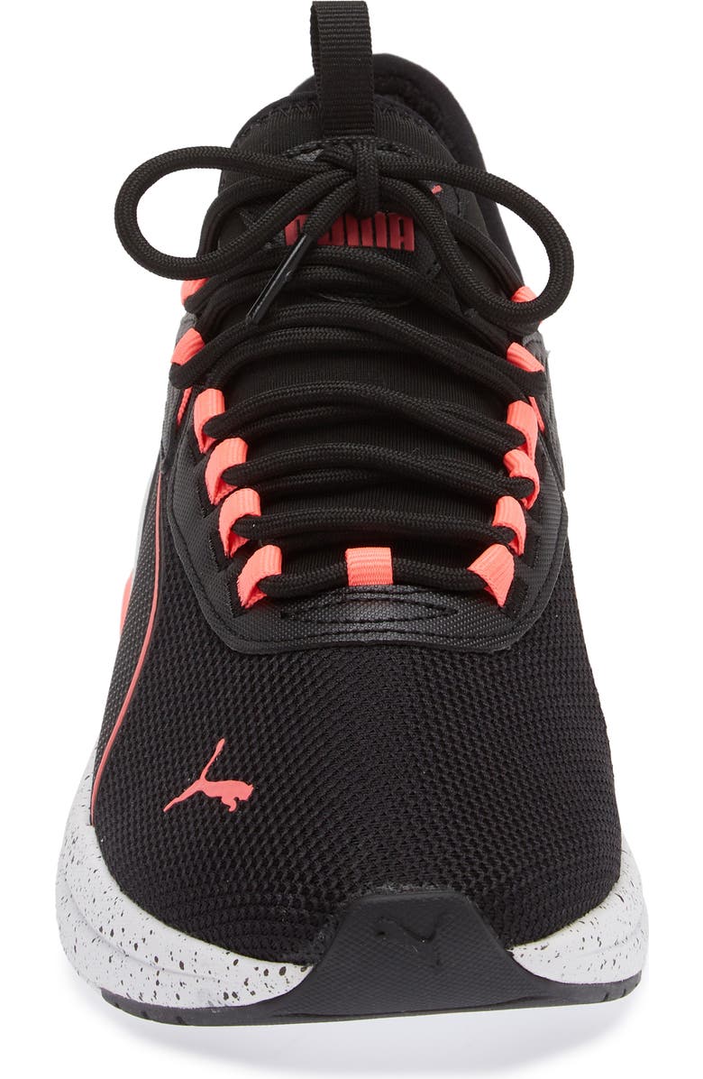 PUMA Amplifier Speckled Sneaker, Alternate, color, Puma Black-Sunset Glow