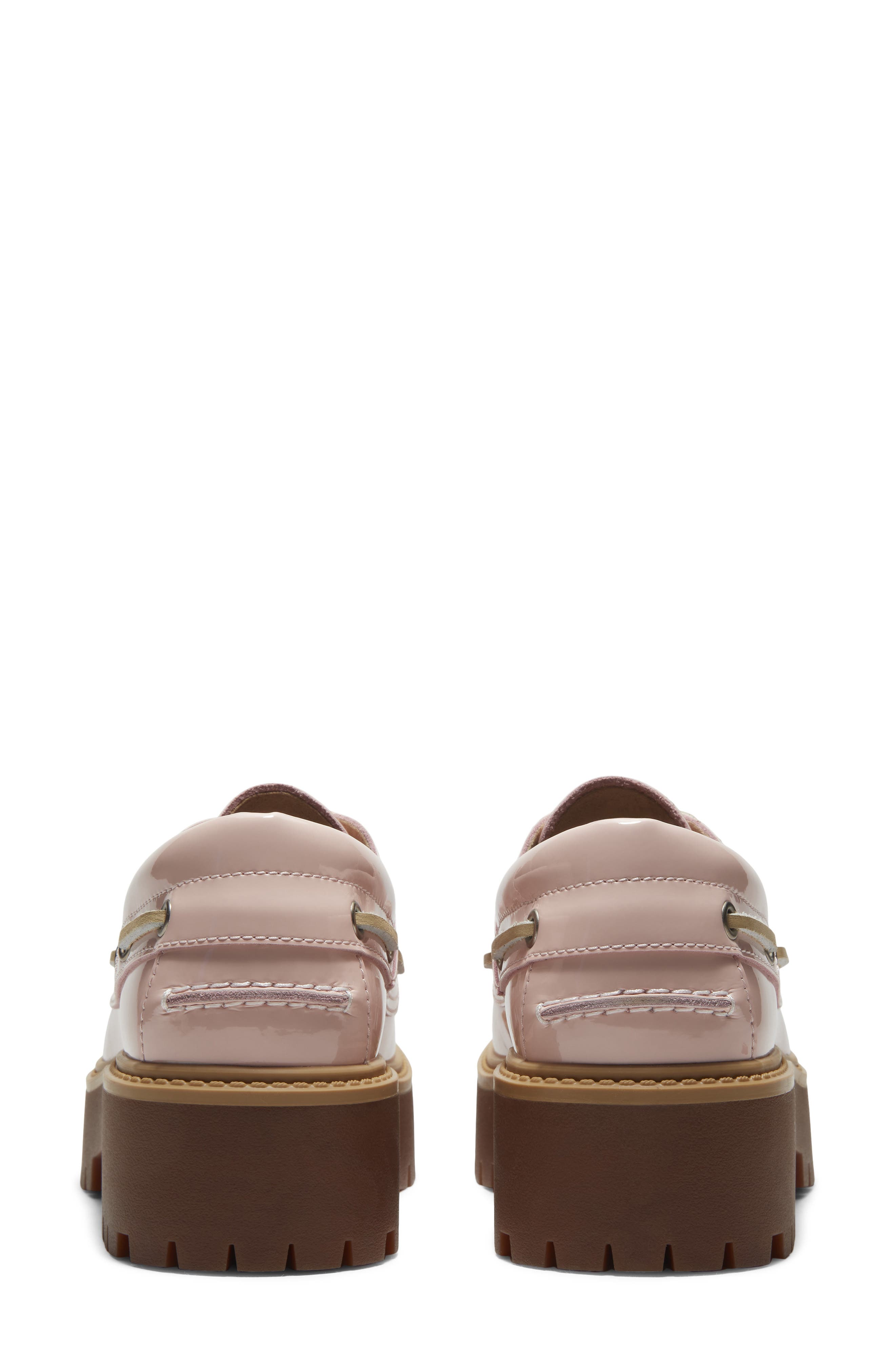 Stone Street Platform Boat Shoe, Alternate, color, LIGHT PINK PATENT LEATHER