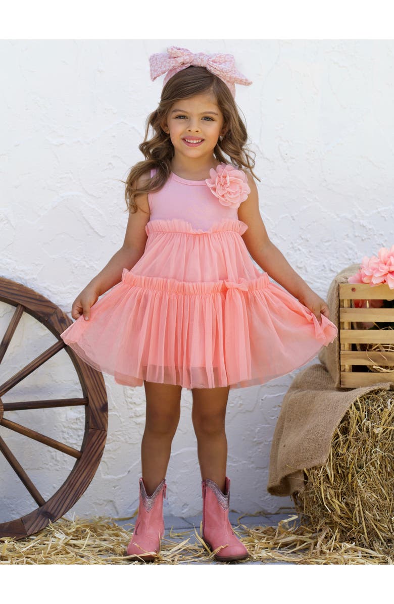 Mia Belle Girls Kids' Pinky Dream Tiered Tutu Dress, Alternate, color, 